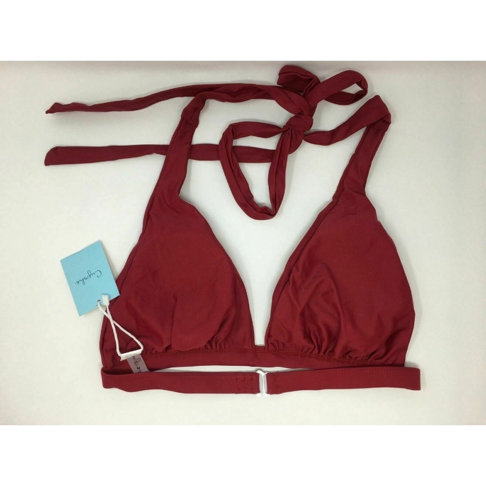Women's Cupshe 2 Piece Bikini Set S Maroon - Picture 3 of 6